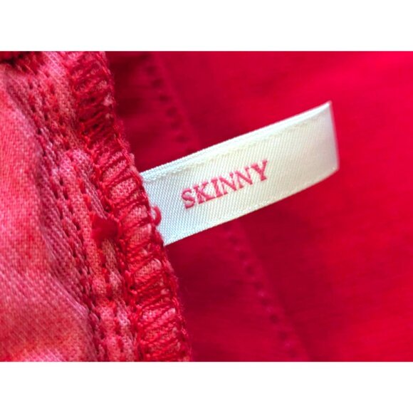 NWT Isaac Mizrahi Jeans Red Skinny Corduroys Size 4 - Picture 6 of 7